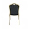 Atlas Commercial Products Crown Back Banquet Chair, Gold Frame, Black Pattern CBC9BKFGF - alternate 1